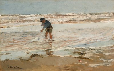 Het jongetje met het bootje door Joaquín Sorolla